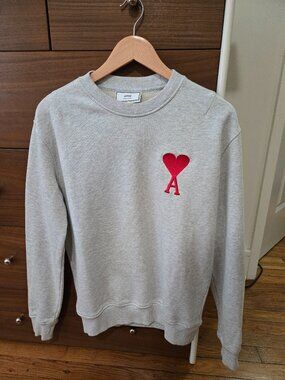 Light gray Ami paris sweatshirt